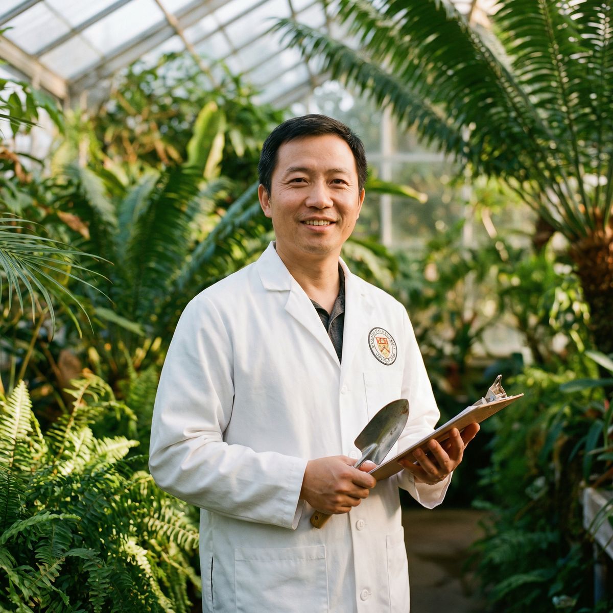户外露出植物专家陈建国